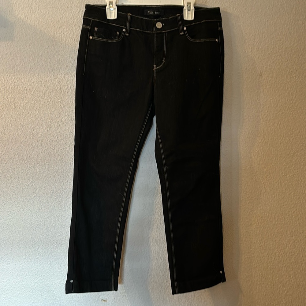 White House Black Market blanc crop leg jeans size 2